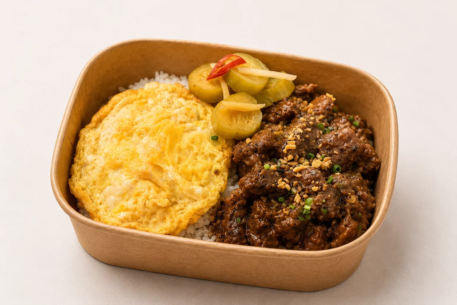 Beef Black Pepper Bento